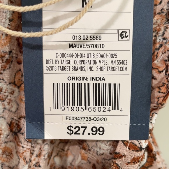 Universal Thread med peasant blouse NWT - Picture 6 of 6